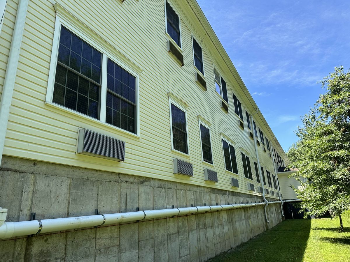 Commercial Building Wash — after Apex Exterior Services completed the work